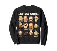 Kawaii Anime Coffee Cats Cappuccino Lindo Cat Café Diseño Sudadera