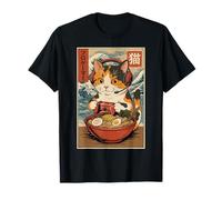 Kawaii Anime Gamer Cat Ramen Retro Japanese Gaming Funny Camiseta