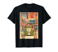Kawaii Anime Gamer Frog Ramen Retro Japanese Gaming Funny Camiseta