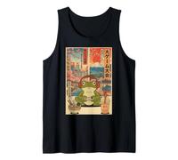 Kawaii Anime Gamer Frog Ramen Retro Japanese Gaming Funny Camiseta sin Mangas