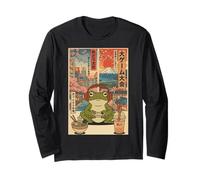 Kawaii Anime Gamer Frog Ramen Retro Japanese Gaming Funny Manga Larga