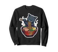 Kawaii Anime Gato Comiendo Ramen Fideos Japonés Foodie Sudadera