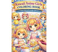 Kawaii Anime Girls Coloring Book - Cute Chibi Girls in Everyday Adventures | 75 Adorable Coloring Pages for Kids and Relaxation: A charming anime ... and enjoying daily life across 151 pages