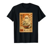 Kawaii Anime Vibes Ghost Japanese Ramen Halloween Camiseta