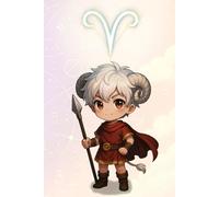 Kawaii Aries Zodiac with Chibi Boy: Lined Notebook | Cute Astrology Gift | Zodiac Aries Journal for Writing and Drawing