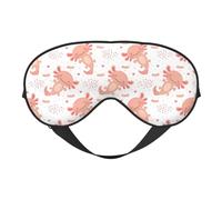 Kawaii Axolotl - Antifaz para dormir de dibujos animados, doble cara, máscaras para dormir para mujeres y hombres, cubiertas opacas para dormir, viajes