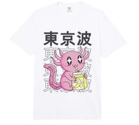 Kawaii Axolotl Banana Milk Carton Chicas Teen Anime Comfort Colors Adult Heavyweight T-Shirt