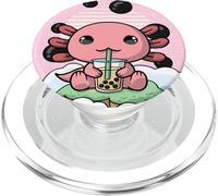 Kawaii Axolotl Bubble Té de Leche Boba Japanese Aesthetic PopSockets PopGrip para MagSafe