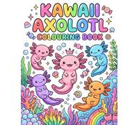 Kawaii Axolotl Colouring Book