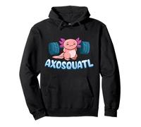 Kawaii Axolotl Cute Squats Fitness Gym Lovers Sudadera con Capucha