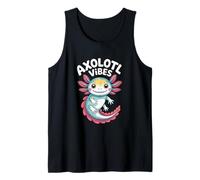 Kawaii Axolotl Hermoso Simple Axolot Camiseta sin Mangas