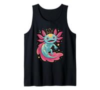 Kawaii Axolotl Hermoso Simple Axolot Camiseta sin Mangas