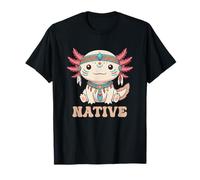 Kawaii Axolotl Native American Camiseta