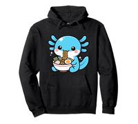 Kawaii Axolotl Ramen Fideos Japonés Lindo Estética Anime Sudadera con Capucha