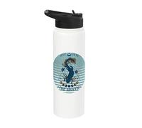 Kawaii Axolotl Tarot Card Fases lunares Mystic Axolotl Stainless Steel Insulated Water Bottle