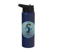 Kawaii Axolotl Tarot Card Fases lunares Mystic Axolotl Stainless Steel Insulated Water Bottle