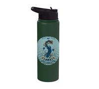 Kawaii Axolotl Tarot Card Fases lunares Mystic Axolotl Stainless Steel Insulated Water Bottle