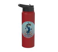 Kawaii Axolotl Tarot Card Fases lunares Mystic Axolotl Stainless Steel Insulated Water Bottle