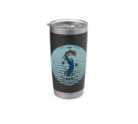 Kawaii Axolotl Tarot Card Fases lunares Mystic Axolotl Vaso térmico de acero inoxidable de doble pared