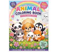 KAWAII BABY ANIMALS: Coloring Book for Kids Ages 3-6 Big, Easy & Fun Designs