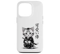 Kawaii Baby Neko - Gato samurái Kawaii Carcasa para iPhone 13 Pro