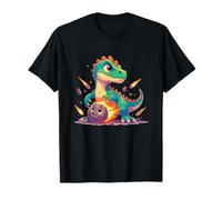 Kawaii Baby T Rex con Linda Escena de Amigos de meteoritos Camiseta