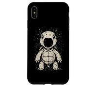 Kawaii Baby Turtle Scream Tortoise Terrapin de Terror Carcasa para iPhone XS MAX