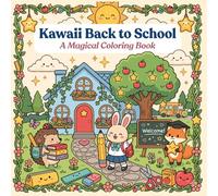 Kawaii Back to School: A Magical Coloring Book for Kids: Cozy Classrooms, Friendly Teachers & Kawaii Back to School Moments for Little Artists - Book 1