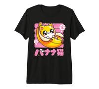 Kawaii Banana Cat Japanese Cute Animal Lover Camiseta Premium