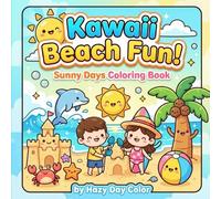 Kawaii Beach Fun!: Summer Days Coloring Book for Kids | A Cute and Easy Summer Coloring Book for Kids Ages 4-8 Featuring Big Bold Designs, Adorable Beach Adventures, and Simple Fun Pages