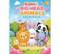 Kawaii Big-Head Animals Adventures: Cute, Simple, and Fun Coloring Adventures for Kids!