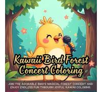 Kawaii Bird Forest Concert Coloring: Join the adorable bird’s magical forest concert and enjoy endless fun through joyful kawaii coloring.