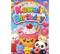 Kawaii Birthday Coloring Book: Step into a magical world filled with adorable treats, smiling gifts, happy party decorations, and sweet kawaii ... Bold & Easy Kawaii Birthday Coloring Book!