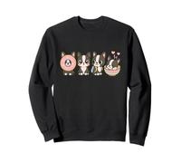 Kawaii Boston Terrier Puppy Squad Cute Donut Bowl Mochila A Sudadera