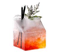 Kawaii - Botella de agua de cartón de leche transparente de 12 oz, taza de desayuno dulce | jarra de leche de cartón, botella de jarra, encantador recipiente para bebidas para leche, café, té