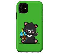 Kawaii Bubble Boba Milk Tea Formosa Bear Taiwan Travel Carcasa para iPhone 11