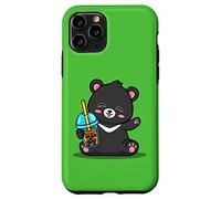 Kawaii Bubble Boba Milk Tea Formosa Bear Taiwan Travel Carcasa para iPhone 11 Pro