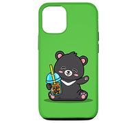 Kawaii Bubble Boba Milk Tea Formosa Bear Taiwan Travel Carcasa para iPhone 12/12 Pro
