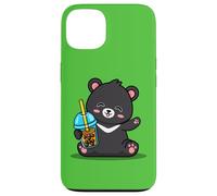 Kawaii Bubble Boba Milk Tea Formosa Bear Taiwan Travel Carcasa para iPhone 13