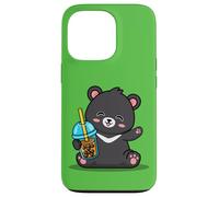 Kawaii Bubble Boba Milk Tea Formosa Bear Taiwan Travel Carcasa para iPhone 13 Pro