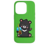 Kawaii Bubble Boba Milk Tea Formosa Bear Taiwan Travel Carcasa para iPhone 14 Pro