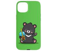 Kawaii Bubble Boba Milk Tea Formosa Bear Taiwan Travel Carcasa para iPhone 15 Plus