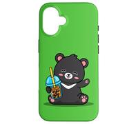 Kawaii Bubble Boba Milk Tea Formosa Bear Taiwan Travel Carcasa para iPhone 16