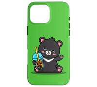 Kawaii Bubble Boba Milk Tea Formosa Bear Taiwan Travel Carcasa para iPhone 16 Pro MAX