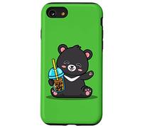 Kawaii Bubble Boba Milk Tea Formosa Bear Taiwan Travel Carcasa para iPhone SE (2020) / 7/8