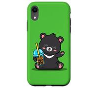 Kawaii Bubble Boba Milk Tea Formosa Bear Taiwan Travel Carcasa para iPhone XR