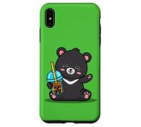 Kawaii Bubble Boba Milk Tea Formosa Bear Taiwan Travel Carcasa para iPhone XS MAX
