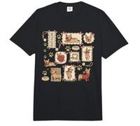 Kawaii Bulldog Francés Scrapbook Estética Frenchie Comfort Colors Adult Heavyweight T-Shirt