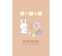 Kawaii Bunny Aesthetic Notebook: 6x9 Lined Journal for School: 120 Pages of Bright White Paper with a Vibrant Pink & Blue Bunny Ice Cream Cover for ... Creative Writing (Kawaii Bunny Collection)