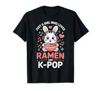 Kawaii Bunny K-Pop: Solo una Chica a la Que le Encanta el Ramen K Pop Girl Camiseta